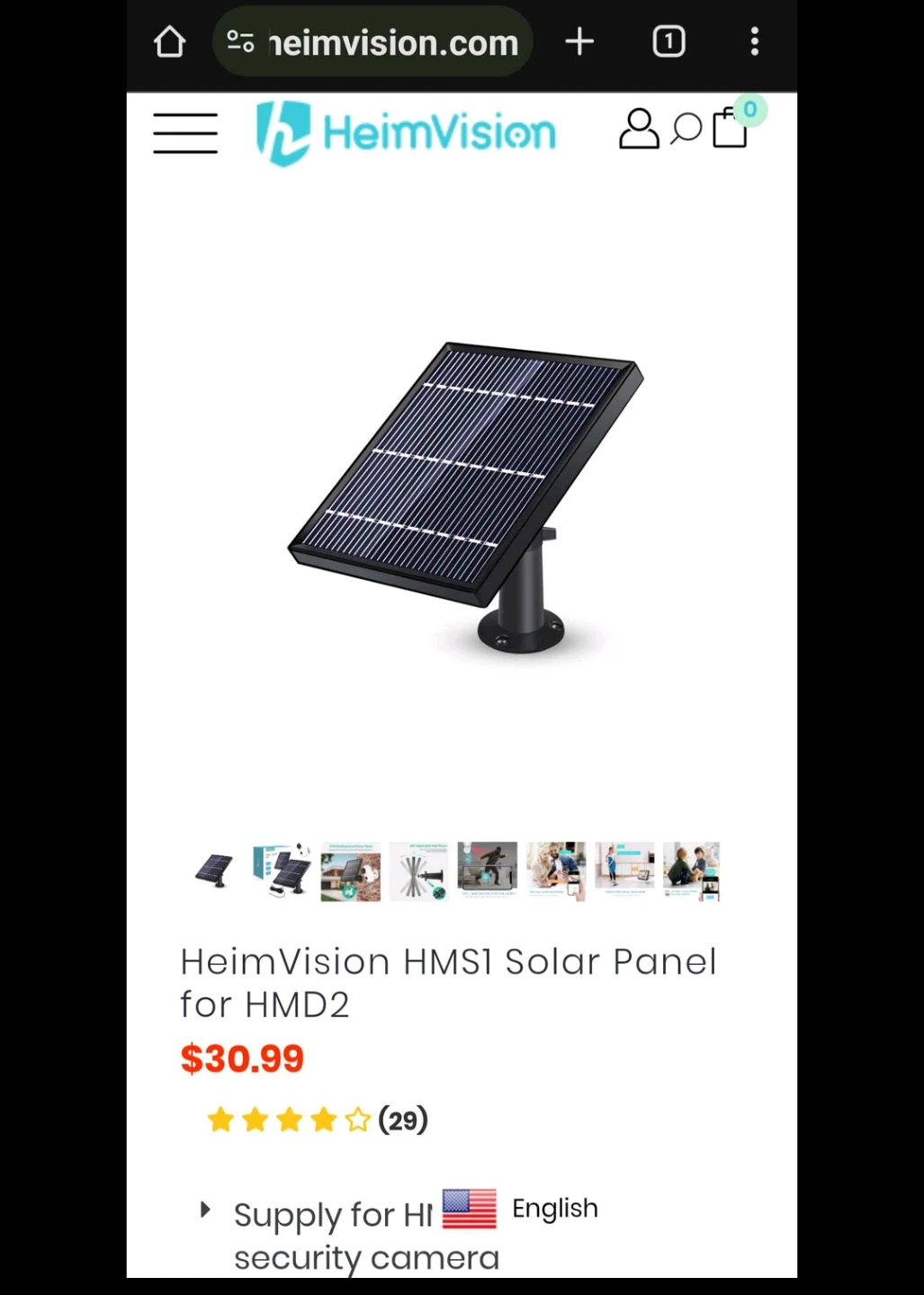 EUC - HeimVision HMS1 Solar Panel for HMD2 - photo 5