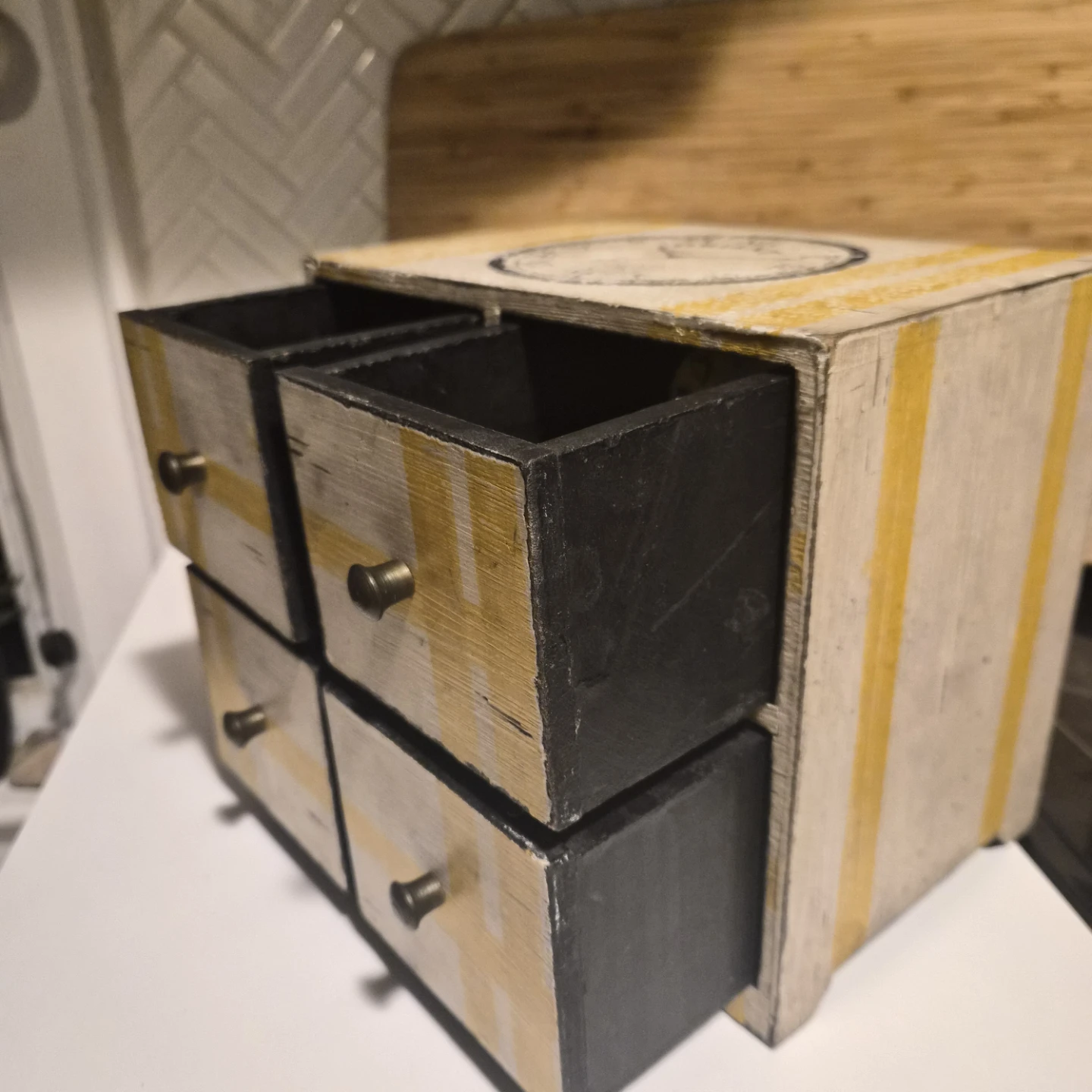 Vintage Style Wood Organizer Box 🏆 - photo 3