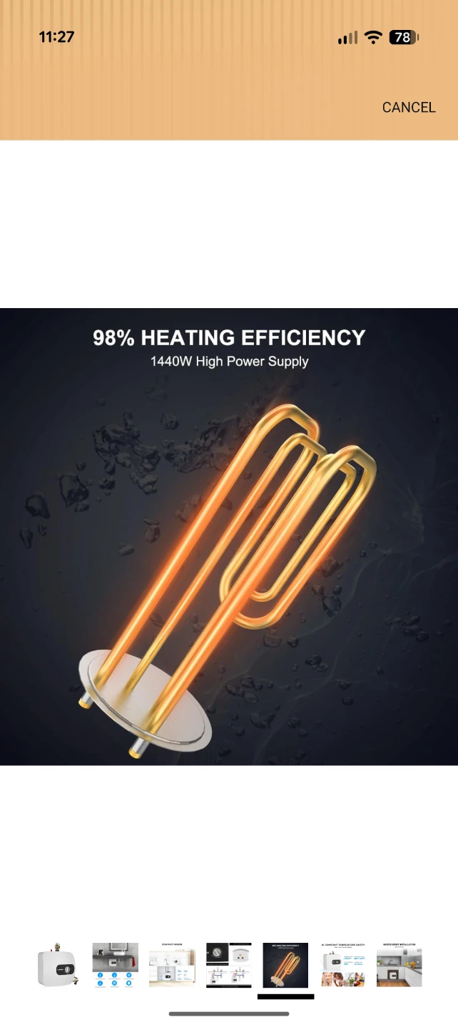 Camplux ME70B Tankless Electric Water Heater - photo 5