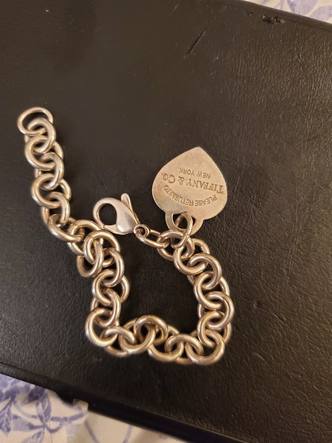 Tiffany & Co. Sterling Silver Heart Tag Charm Bracelet - photo 4