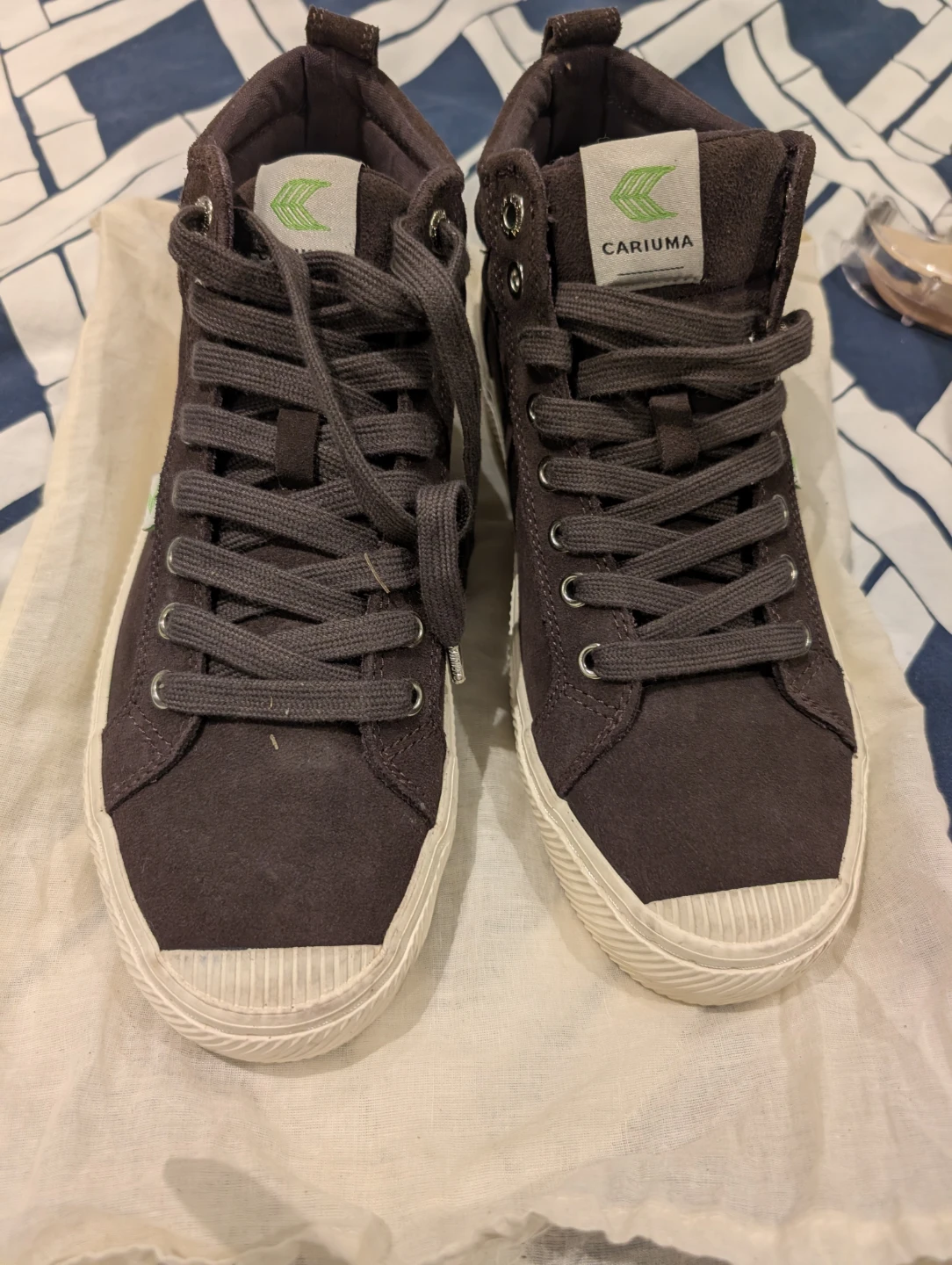 Cariuma Brown Suede High Top Sneakers