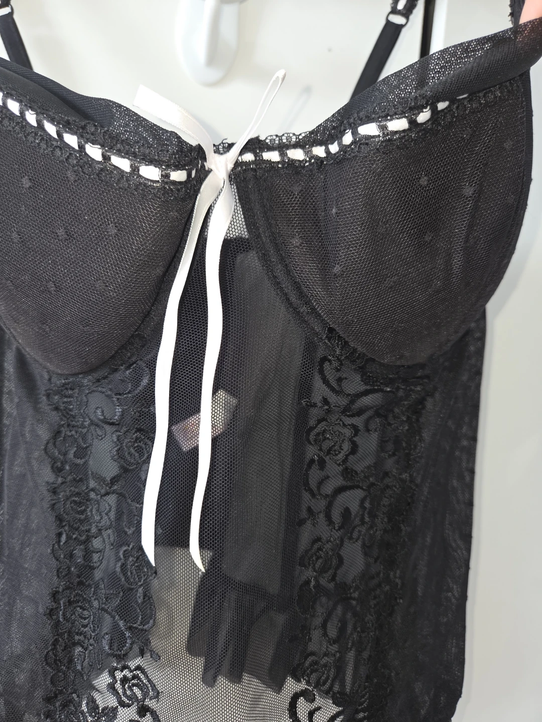 Black Lace Babydoll Lingerie