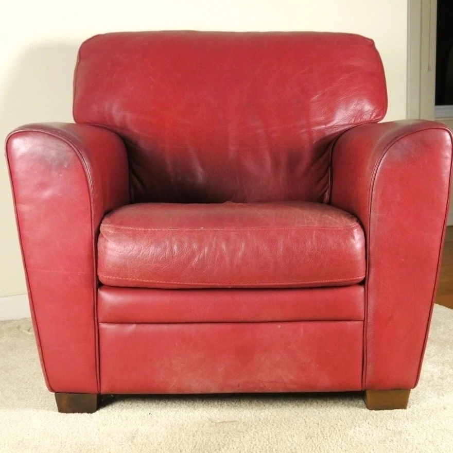 Red Leather Armchair