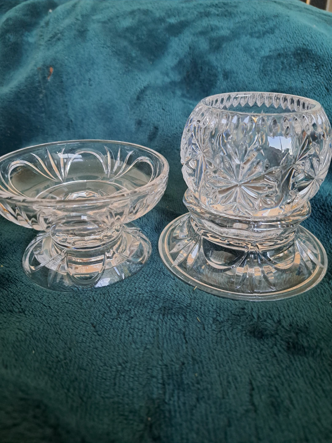 Clear Crystal Glass Candlestick Holder - photo 2