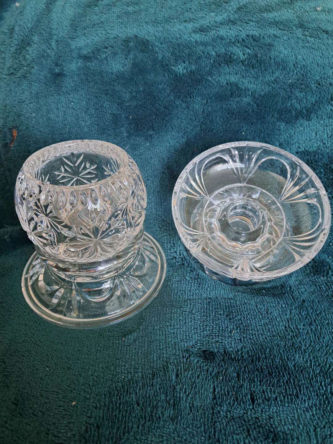 Clear Crystal Glass Candlestick Holder - photo 5