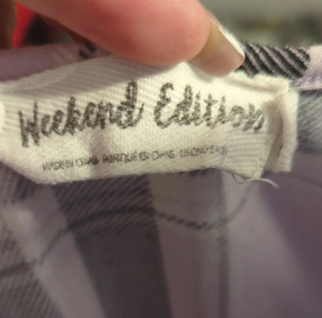 Weekend Edition Pink Plaid Cropped T-Shirt - photo 4