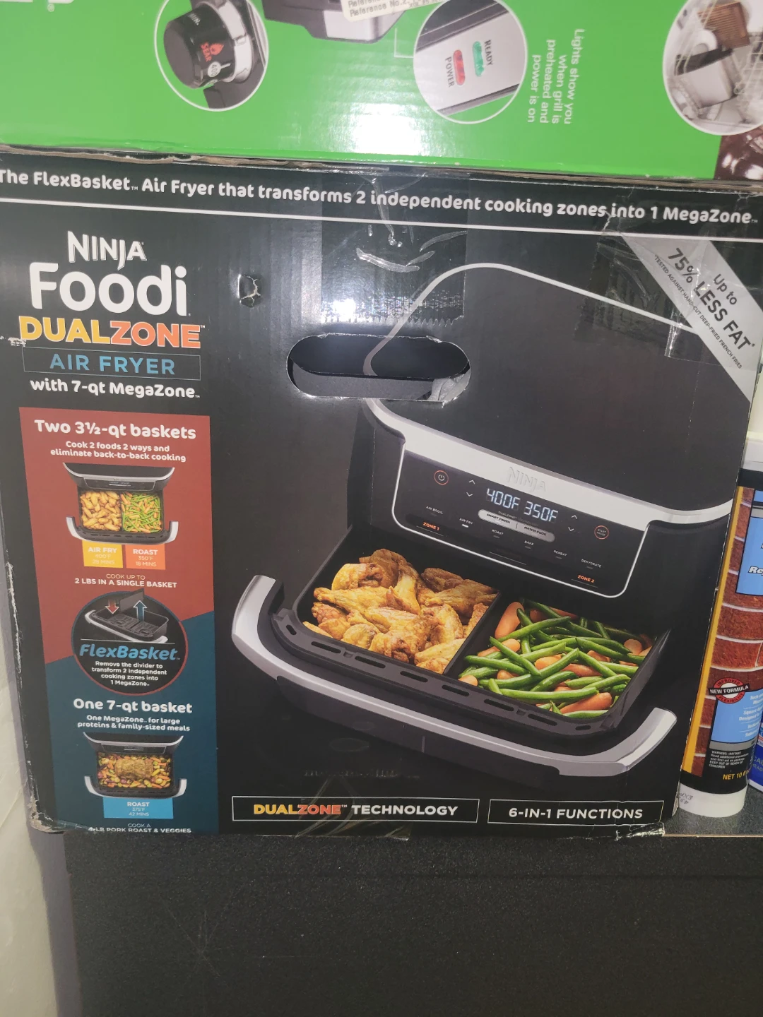 Ninja Foodi DualZone Air Fryer with 7-qt MegaZone