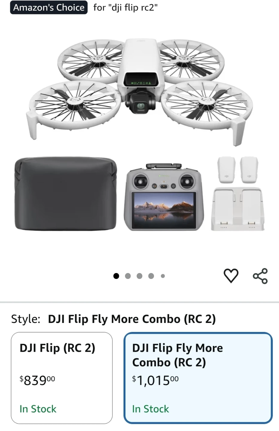 DJI Flip Fly More Combo (DJI RC 2)