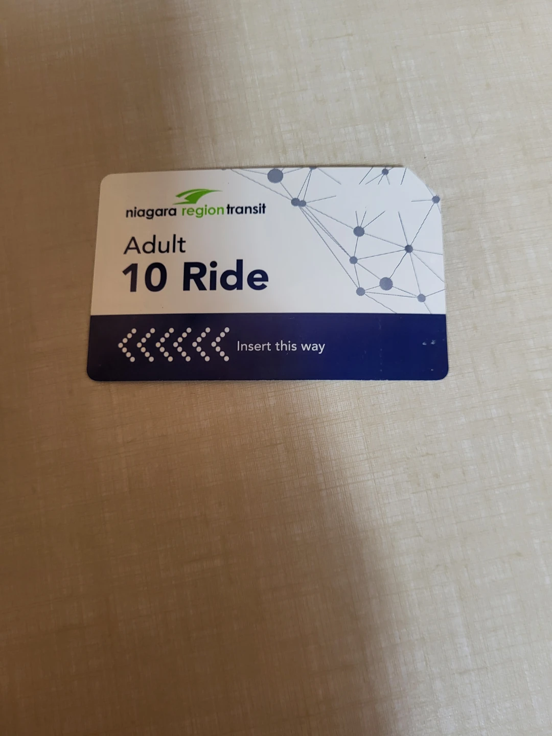 Niagara Region Transit Adult 10 Ride Pass