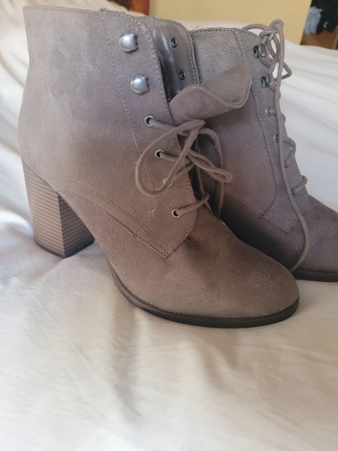 🏆Women's Faux Suede Lace-up Ankle Boots🏆