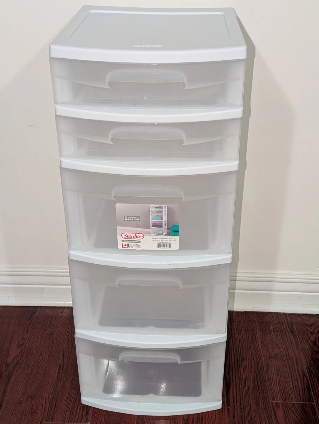 Sterilite 5 Drawer Storage Tower
