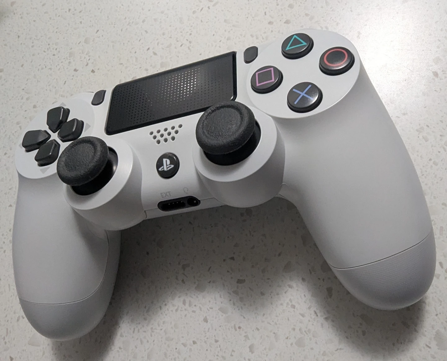 White PS4 controller