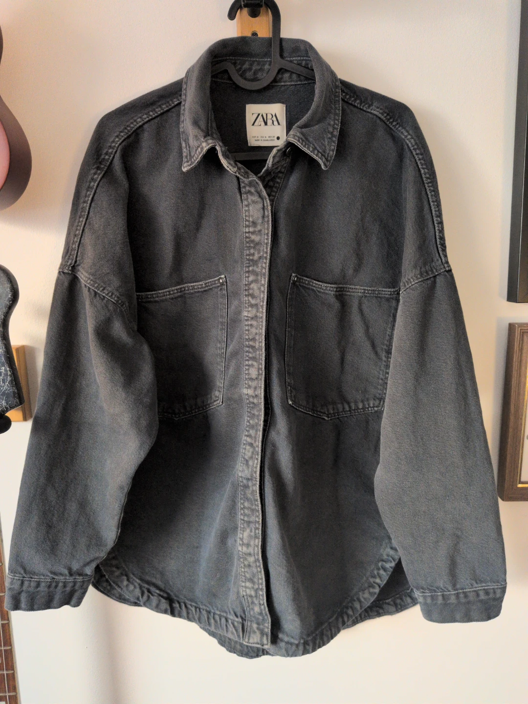 ZARA Oversized Denim Shirt Jacket medium