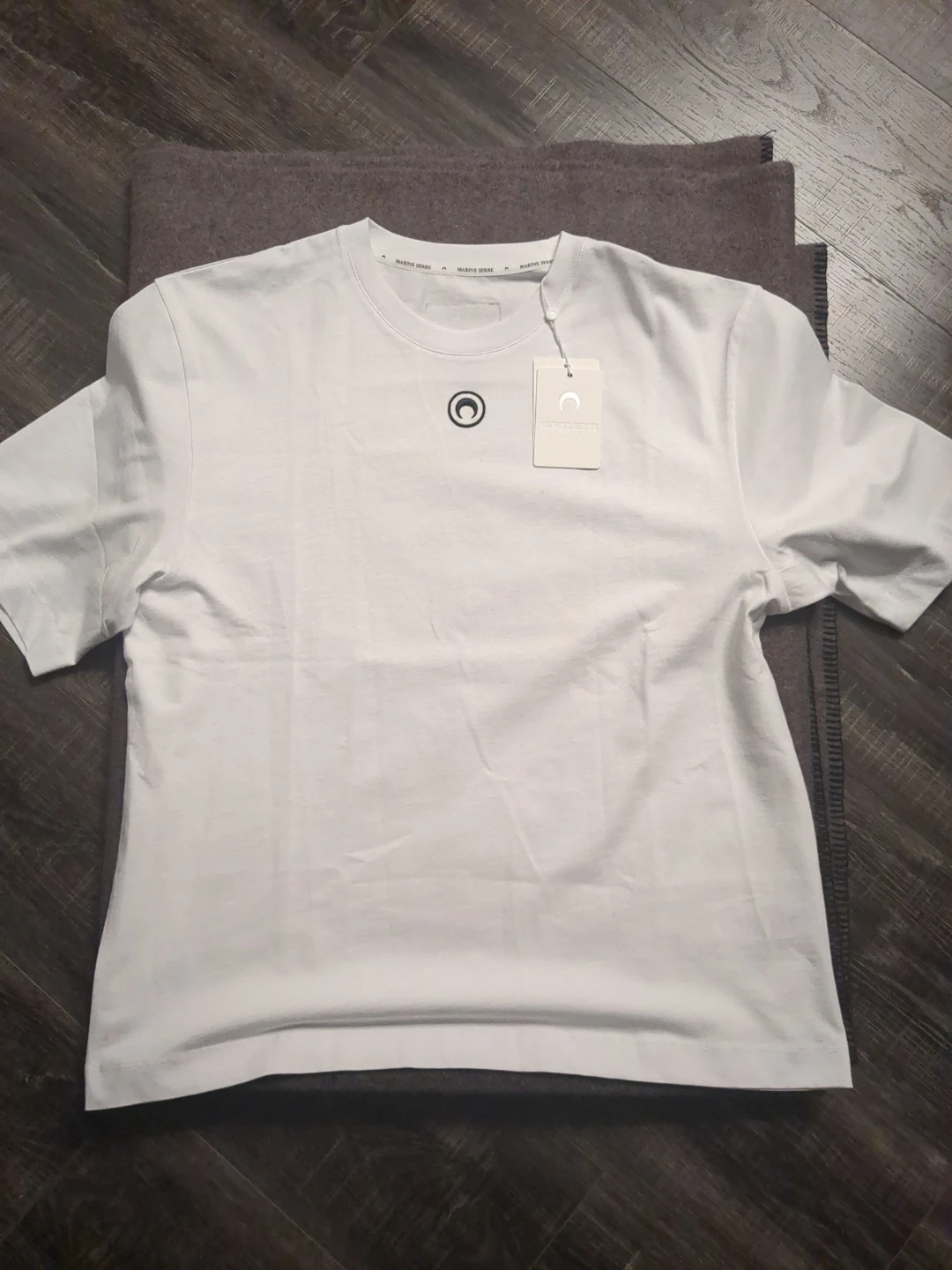 Marine Serre White Logo T-Shirt - Size M