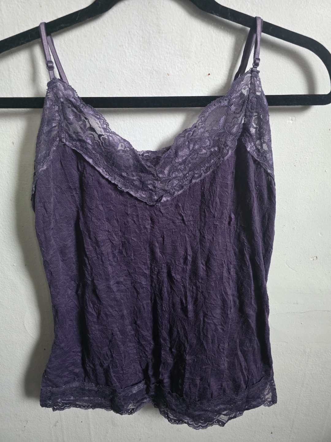 Purple Lace Trim Cami Top - photo 3