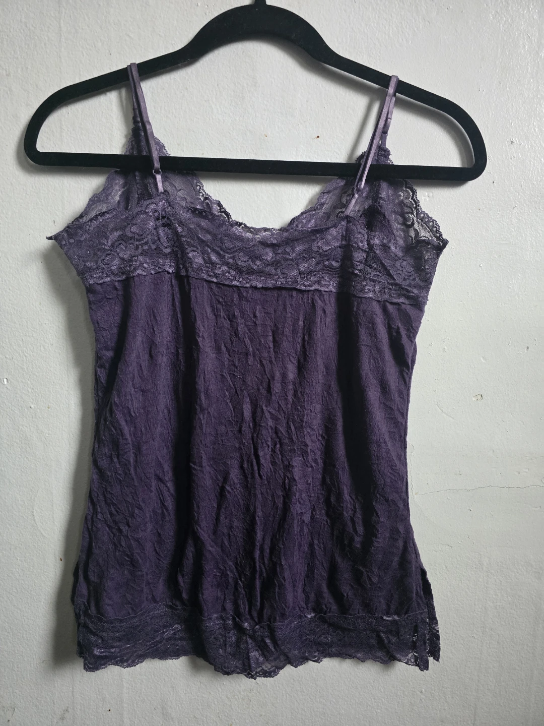 Purple Lace Trim Cami Top - photo 4
