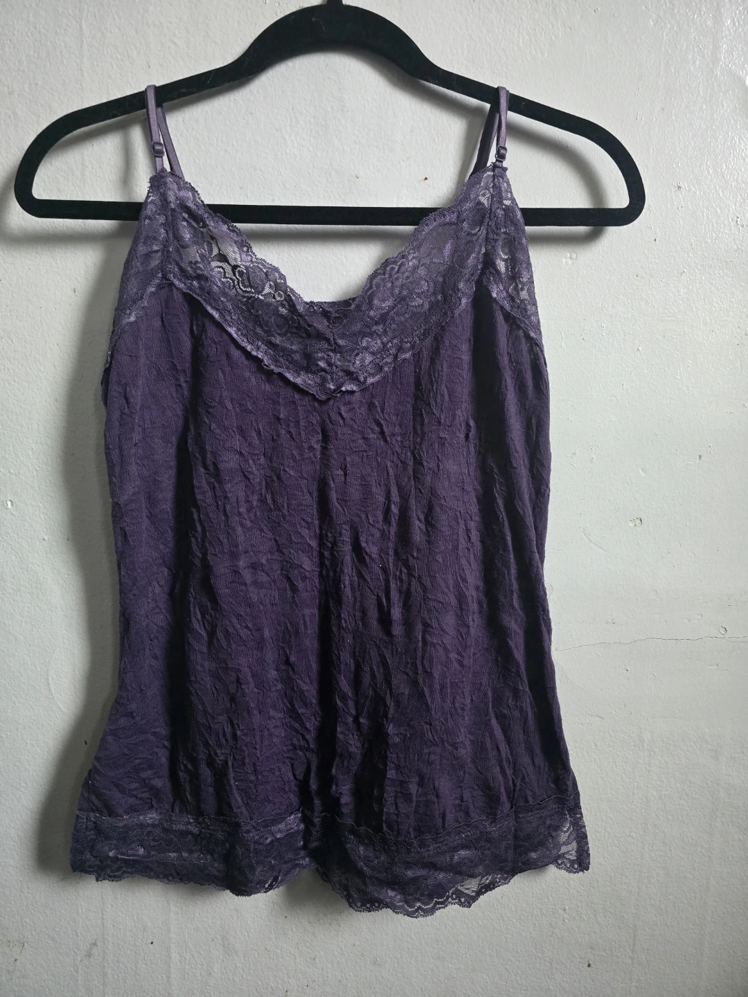 Purple Lace Trim Cami Top - photo 5