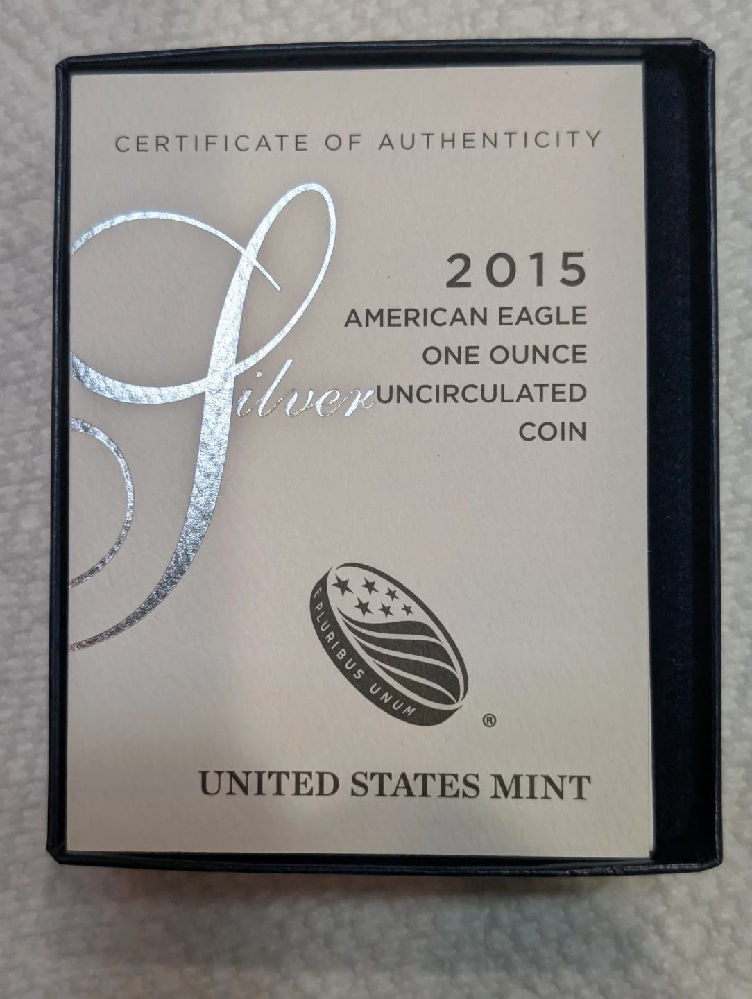 2015 American Eagle One Ounce Silver Uncirculated Coin - photo 2