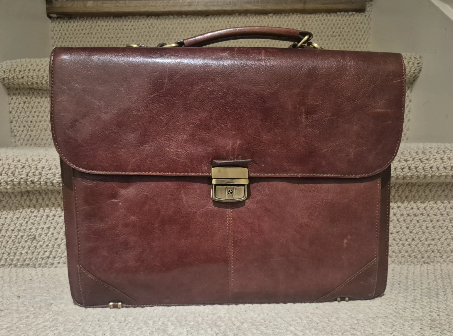 Brown Leather Briefcase