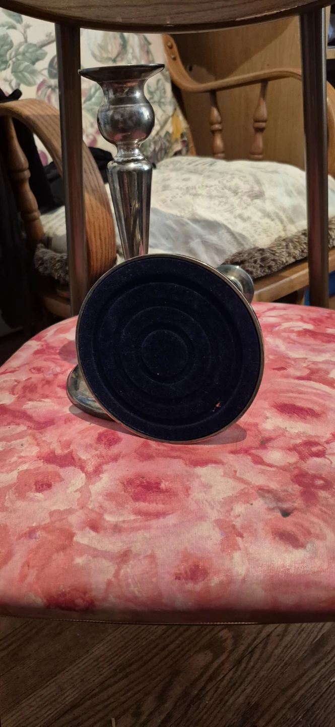 Pair of Silver-Plated Candlesticks - photo 3