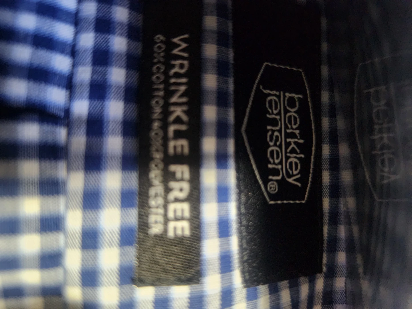 Berkley Jensen Men's Wrinkle Free Gingham Short Sleeve Shirt