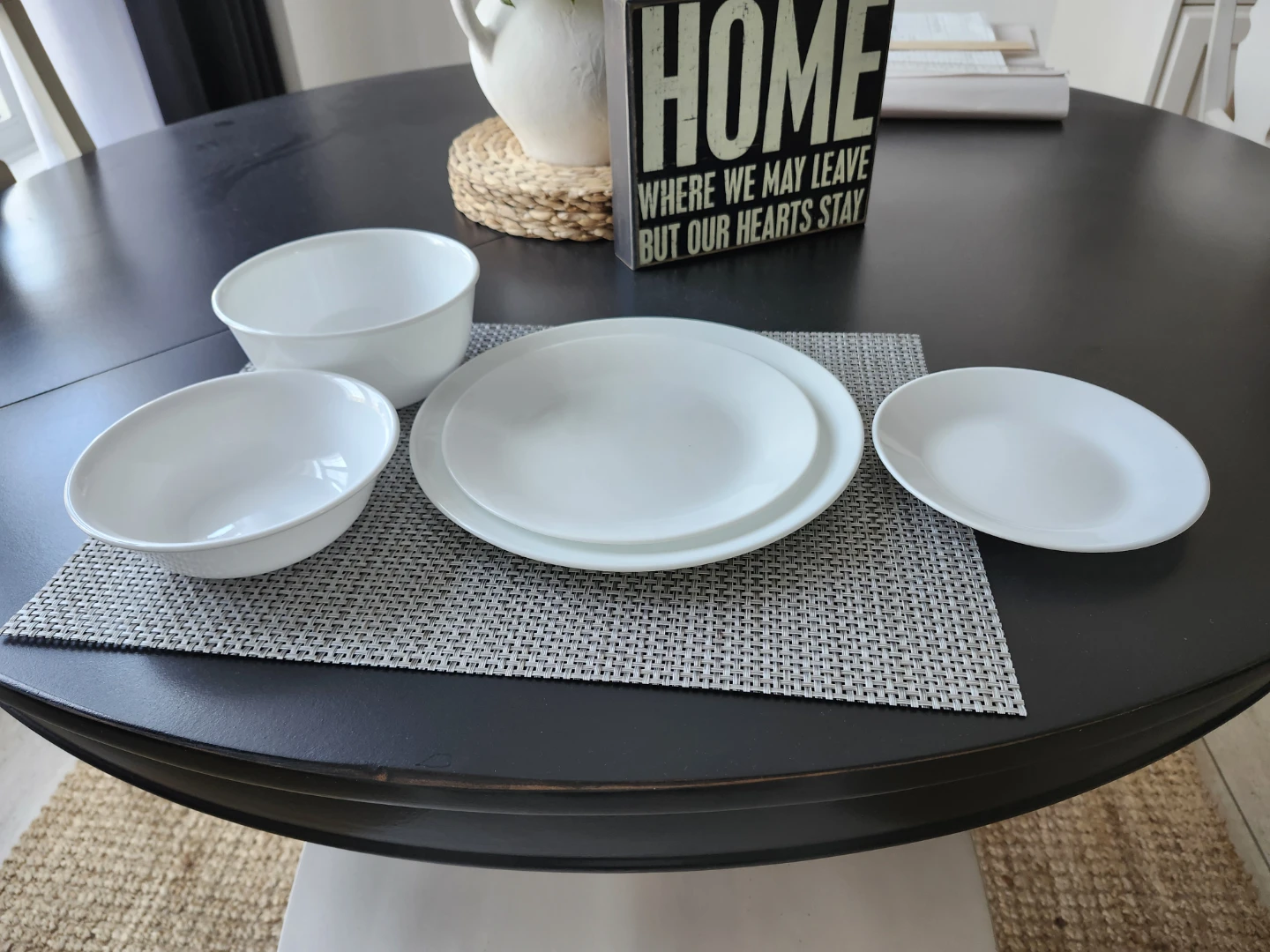 White Porcelain Dinnerware Set
