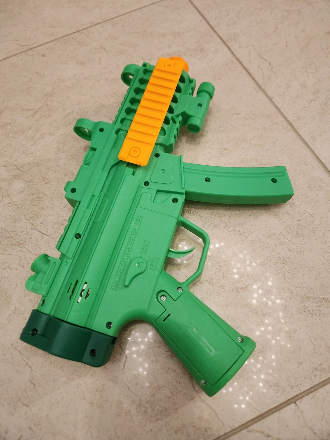 Green Toy Submachine Gun - photo 2