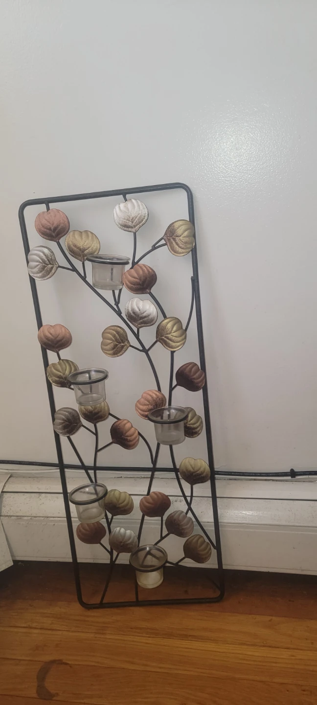 Metal Wall Sconce Tealight Holder Decor - photo 5