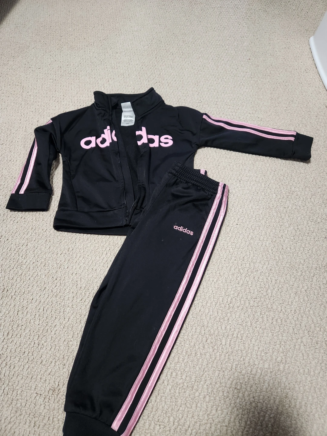 Toddler Girl 3t Adidas Tracksuit Set 🏆 - photo 3