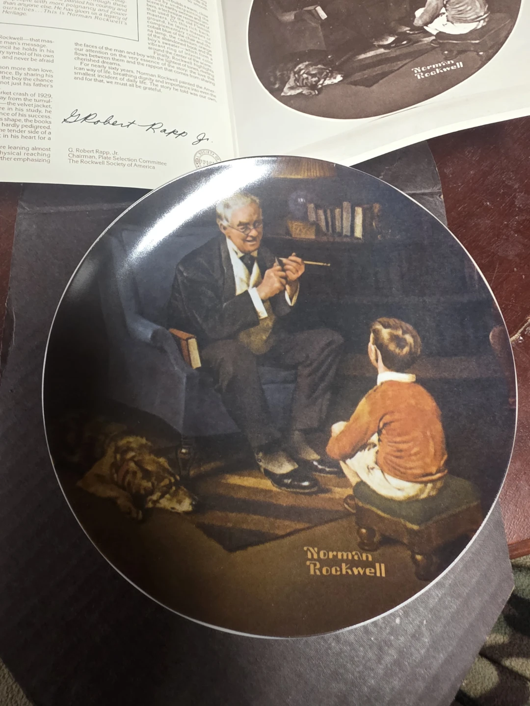 Norman Rockwell "The Discovery" Collector Plate