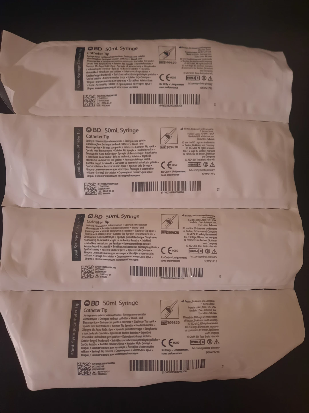 BD 50mL Syringe Catheter Tip
