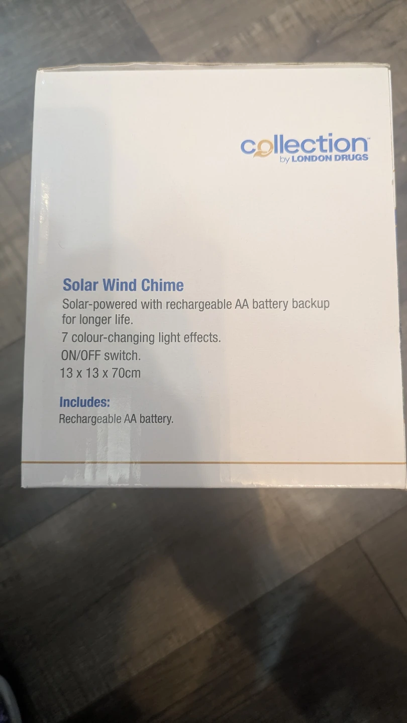 Collection by London Drugs Solar Wind Chime - photo 3