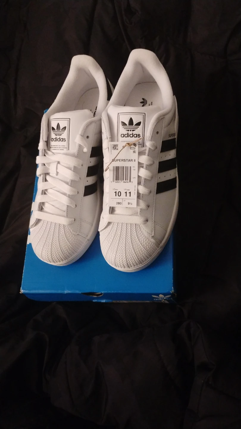 Adidas Superstar II Men's Shoes White/Black Size 10.5 - photo 3