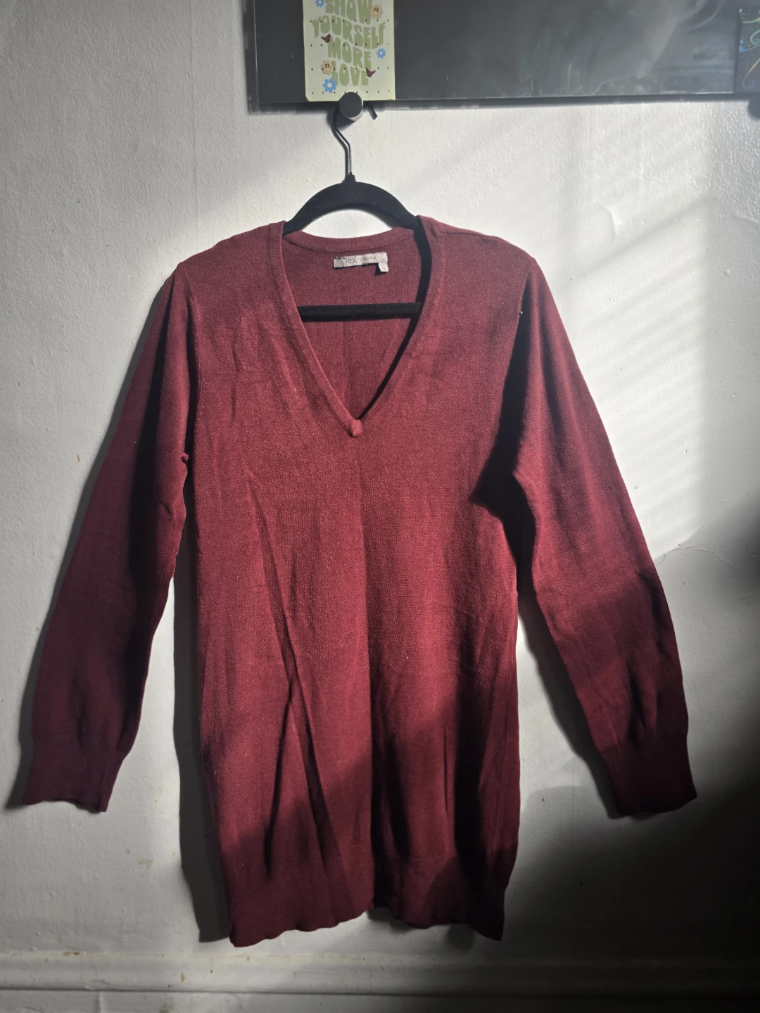 Women's V-Neck Sweater Dress Size XL