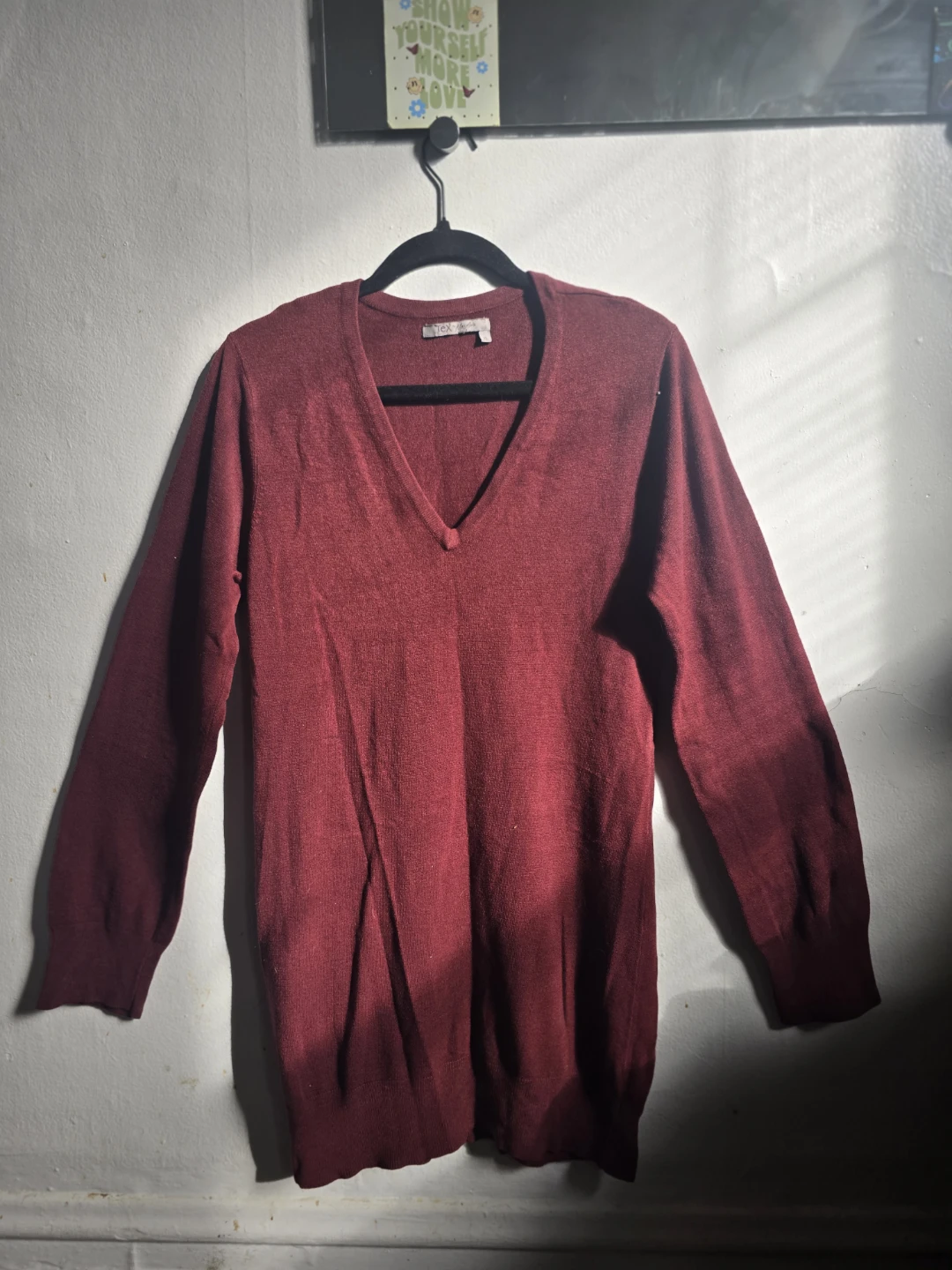 Women's V-Neck Sweater Dress Size XL - photo 5