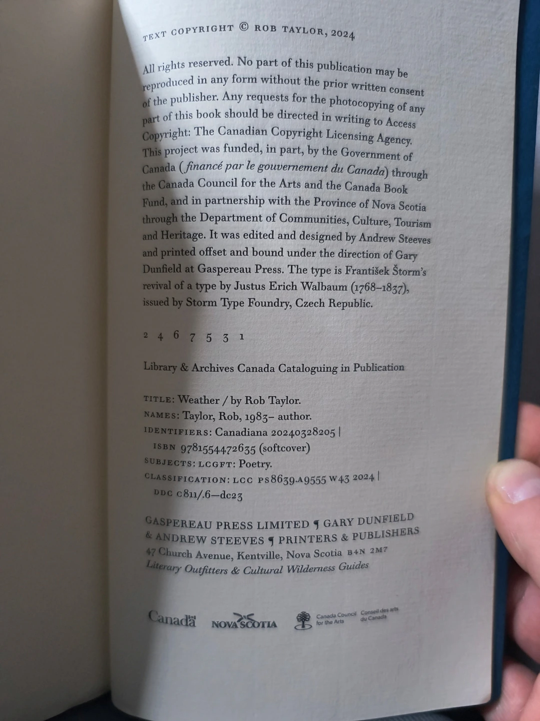 "Weather" by Rob Taylor Nova Scotia poetry - photo 5