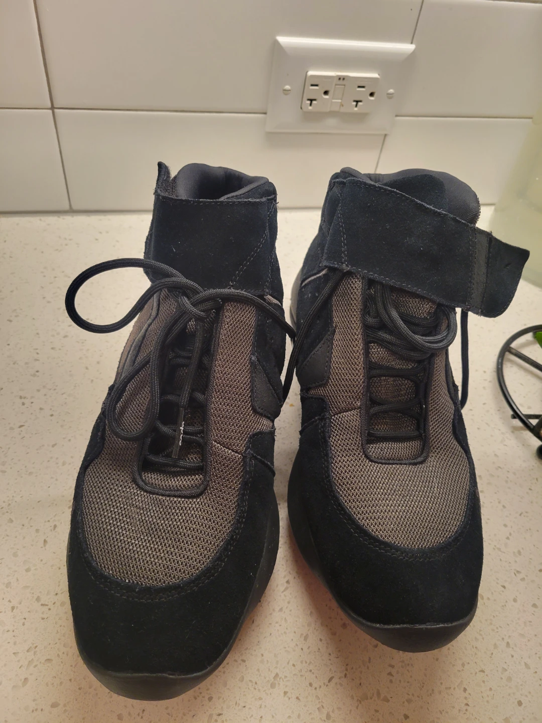 Black Puma Mid-Top Sneakers