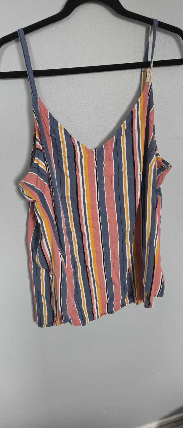 Torrid Striped Cami Tank Top Size 2