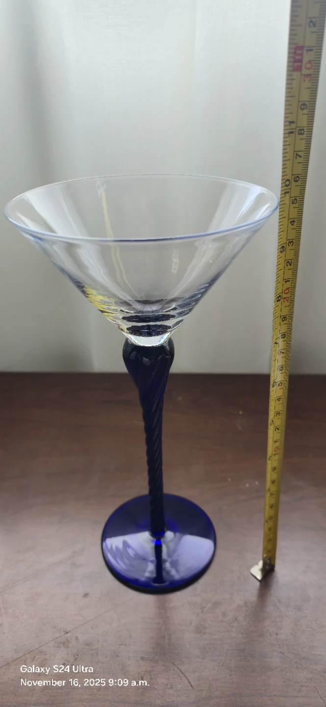 Martini Glass - Blue Stem - photo 3