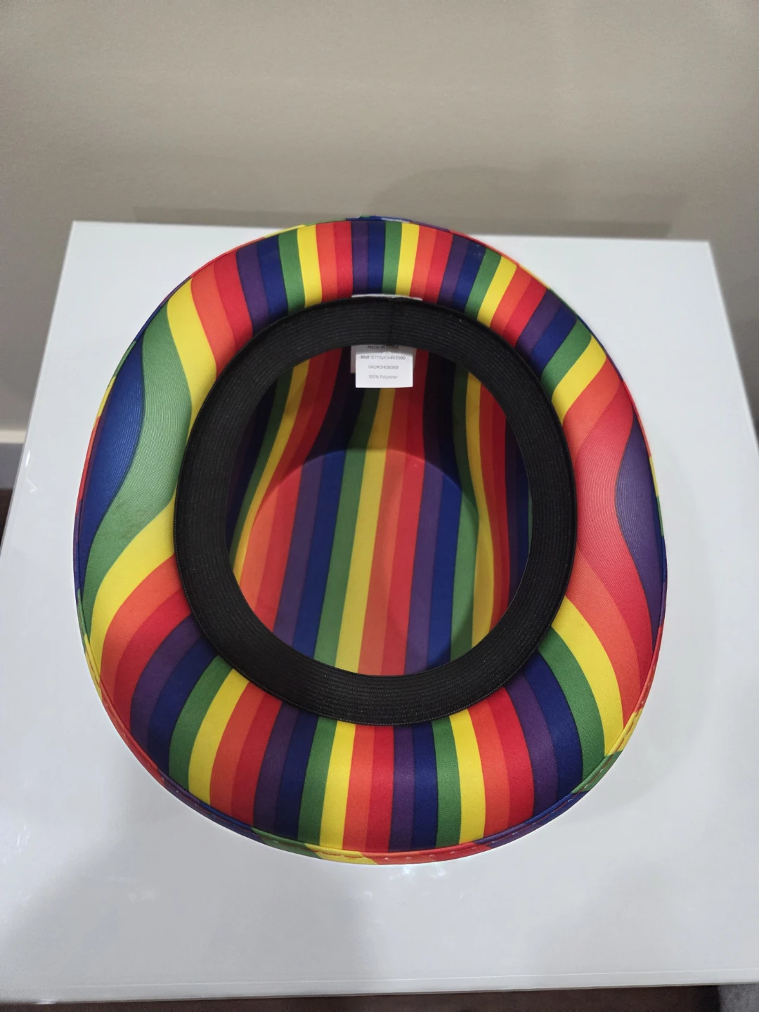 Haloween Rainbow Striped Top Hat - photo 2