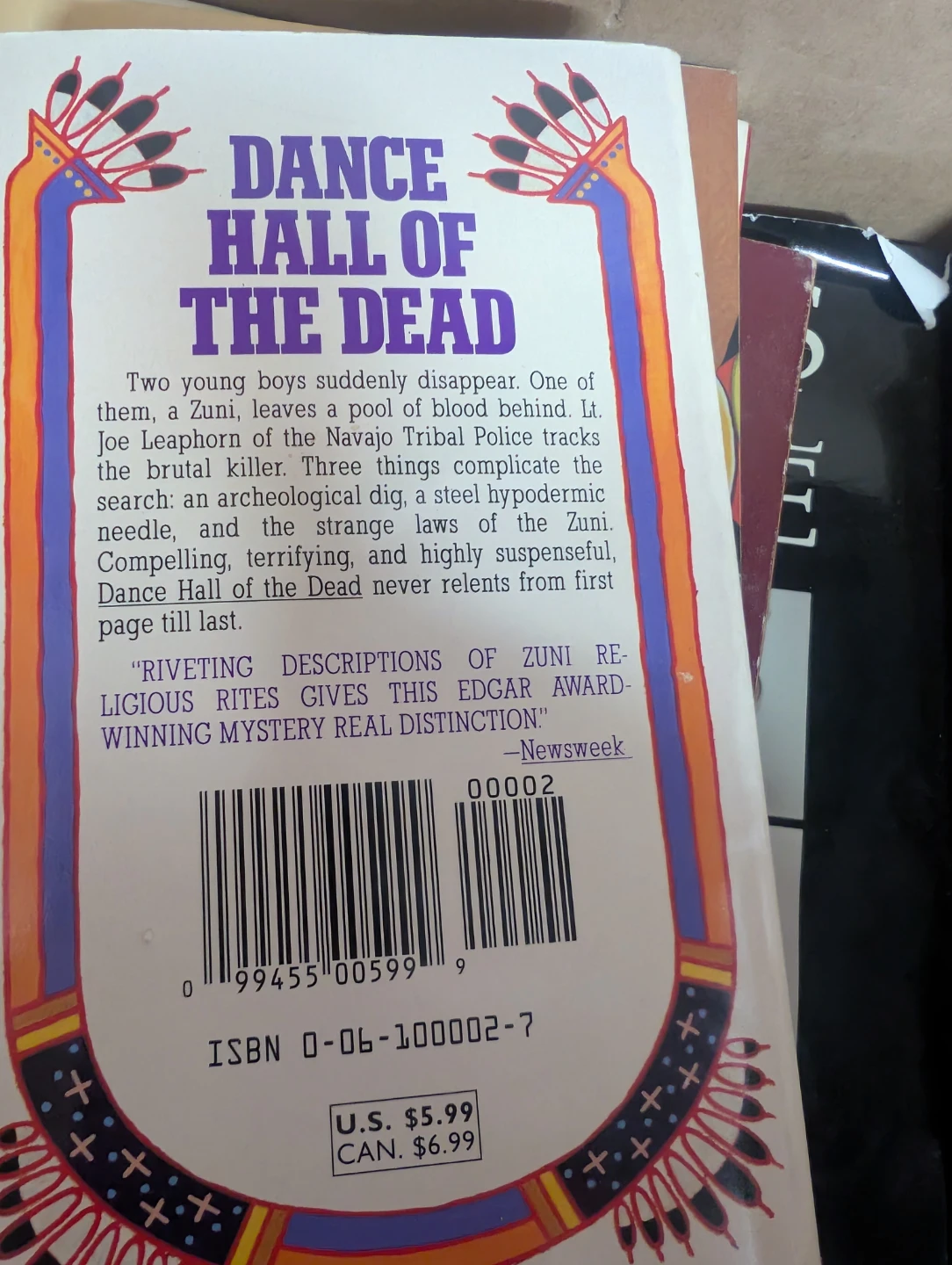 Tony Hillerman Dance Hall of the Dead Mystery Book - photo 2