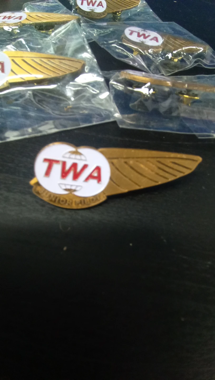 TWA Junior Pilot Wings Pins
