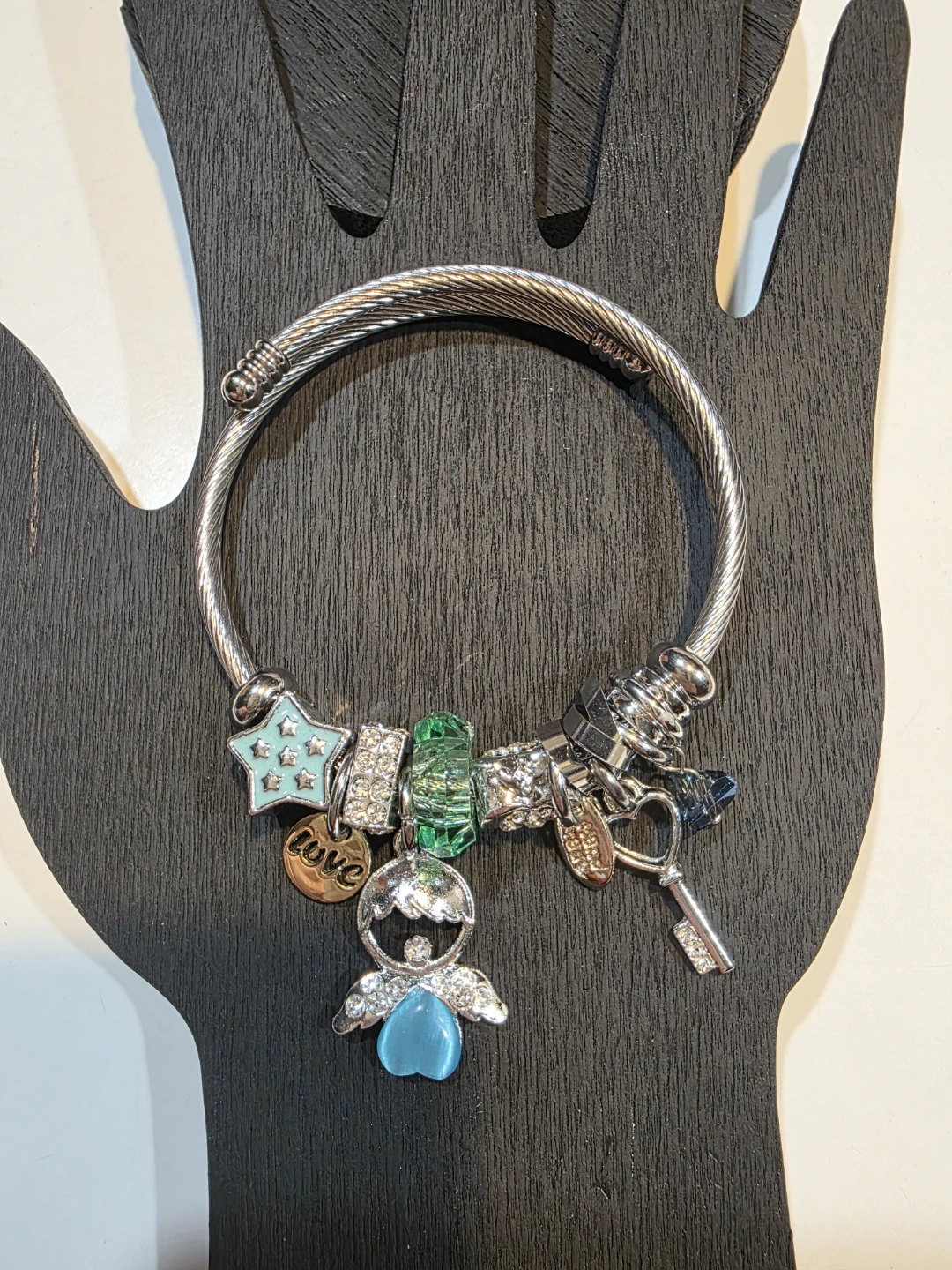 Stainless Steel Charm Bracelet
