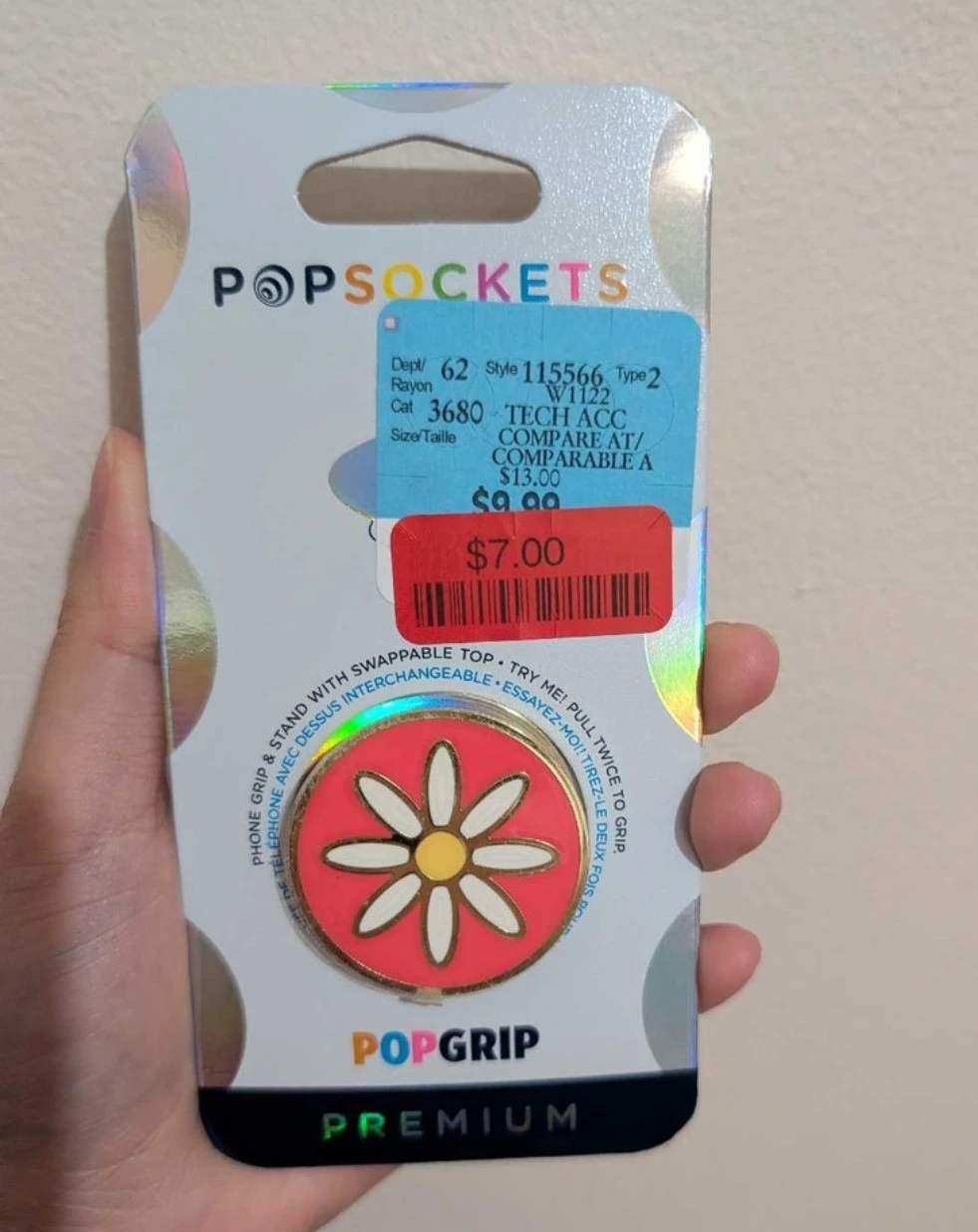 Flower PopSocket (brand new - original packaging)