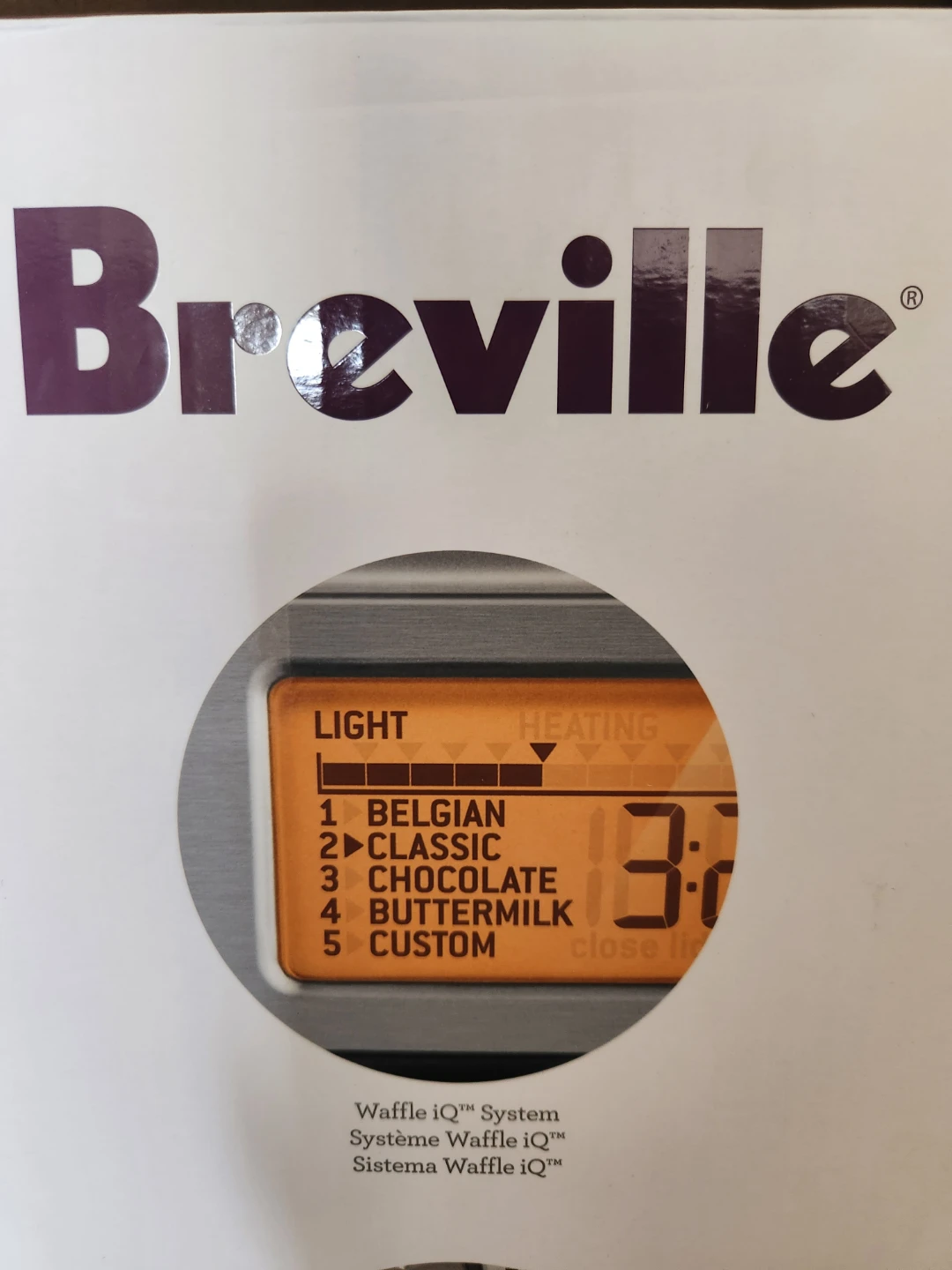 Breville The Smart Waffle Pro 4-Slice Waffle Maker
