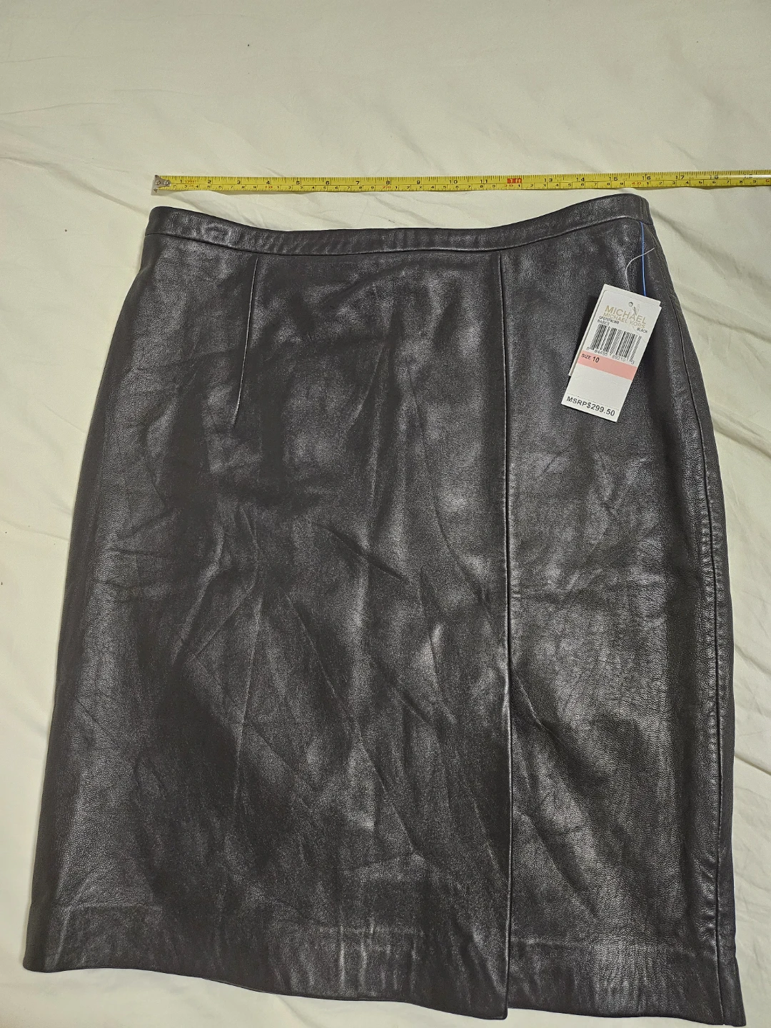 michael kors genuine leather skirt - photo 2