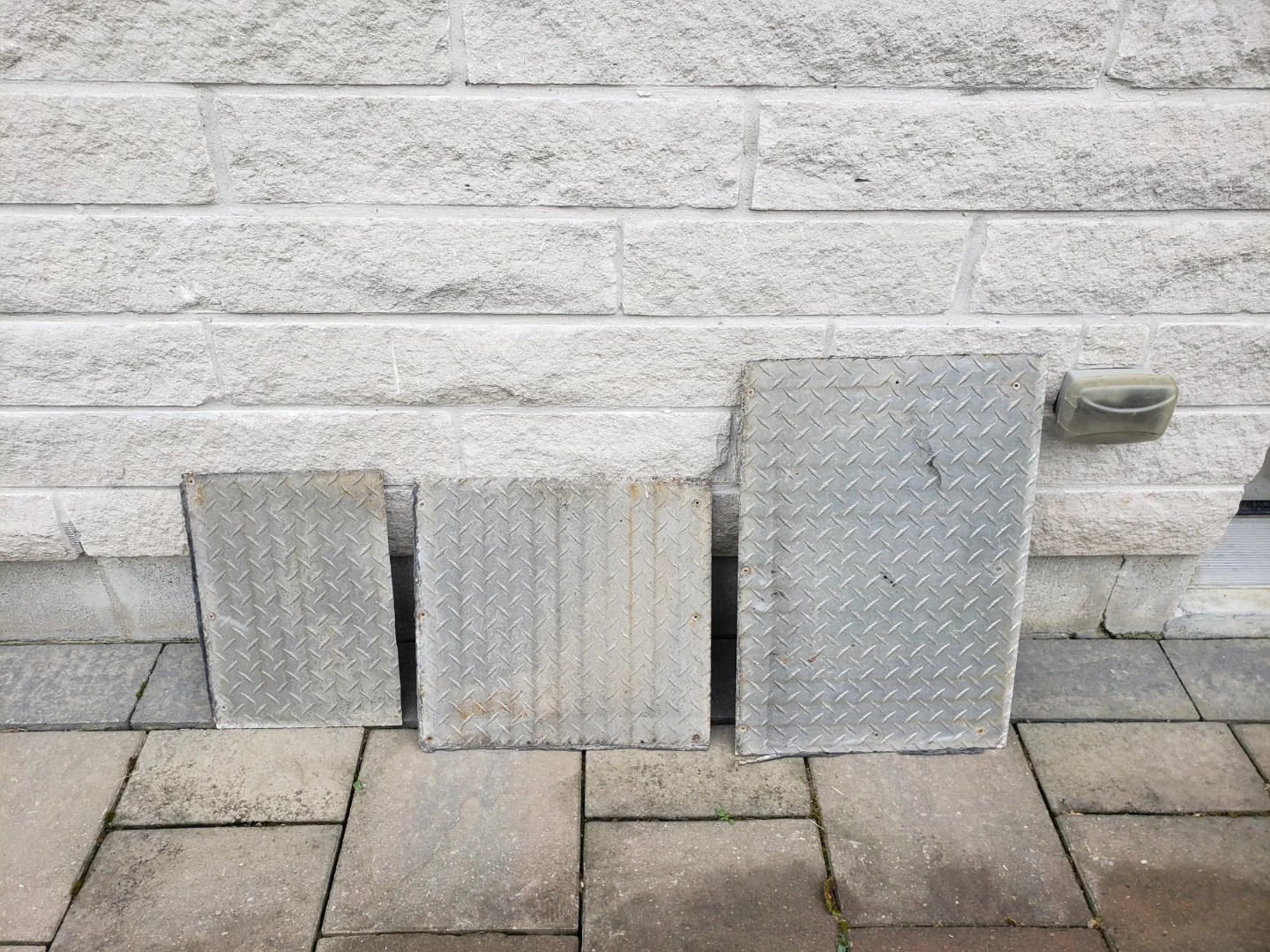 Set of 3 Aluminum Diamond Sheets