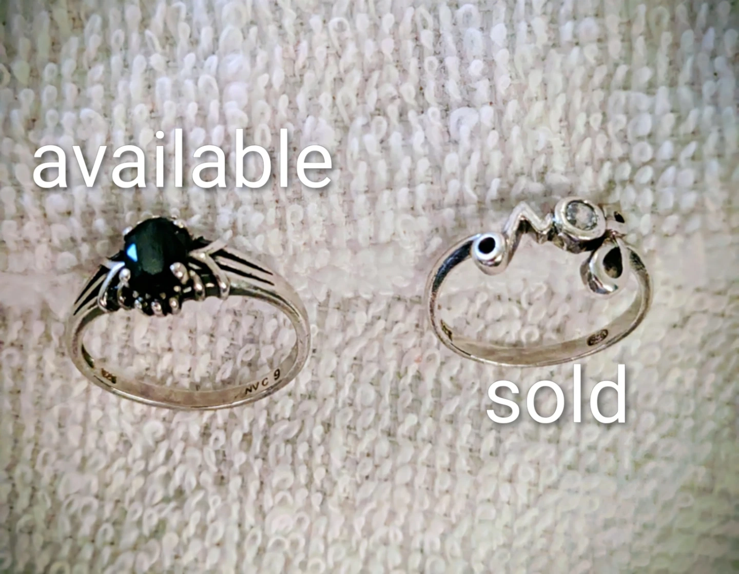 Sterling Silver 925 Ring w/ Decorative Stone - 1 remains - photo 5