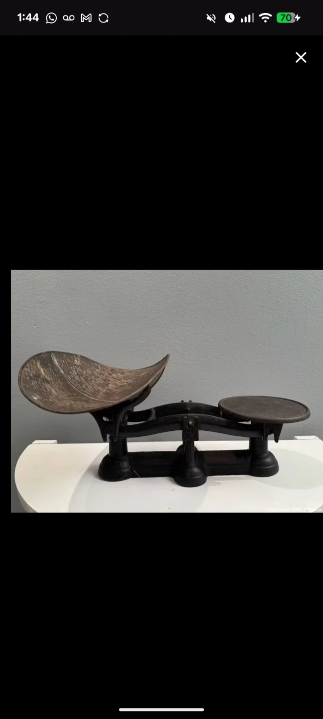 Antique 20th Century Howes No. 2 Cast Iron Balance Scale