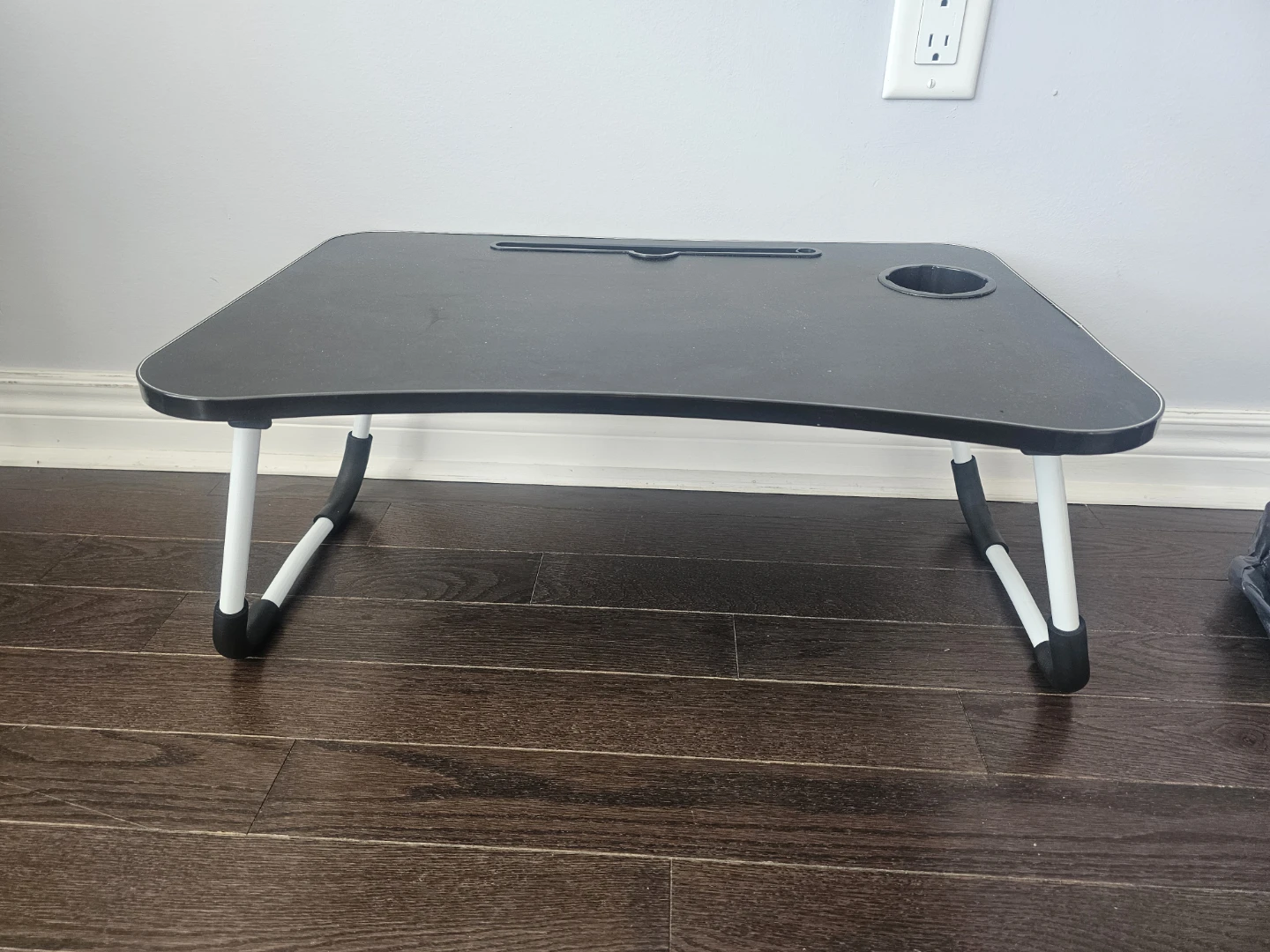 Black Lap Desk with Cup Holder